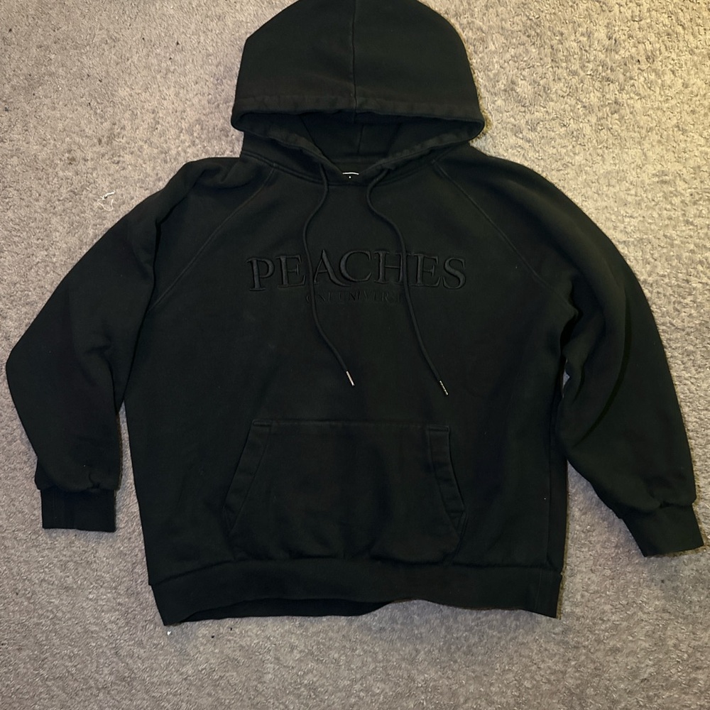 Peaches Uniforms Black Pullover Hoodie Sweater